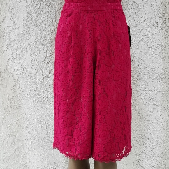 Adelyn Rae Strapless Lace Culotte Jumpsuit - Picture 9 of 11